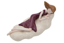 Statuetta Dolly su Nuvola 25x11x16 cm in Resina Rosso