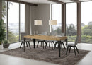  Tavolo Allungabile 130-390x90x77 cm Paxon Premium Quercia Natura Telaio Antracite