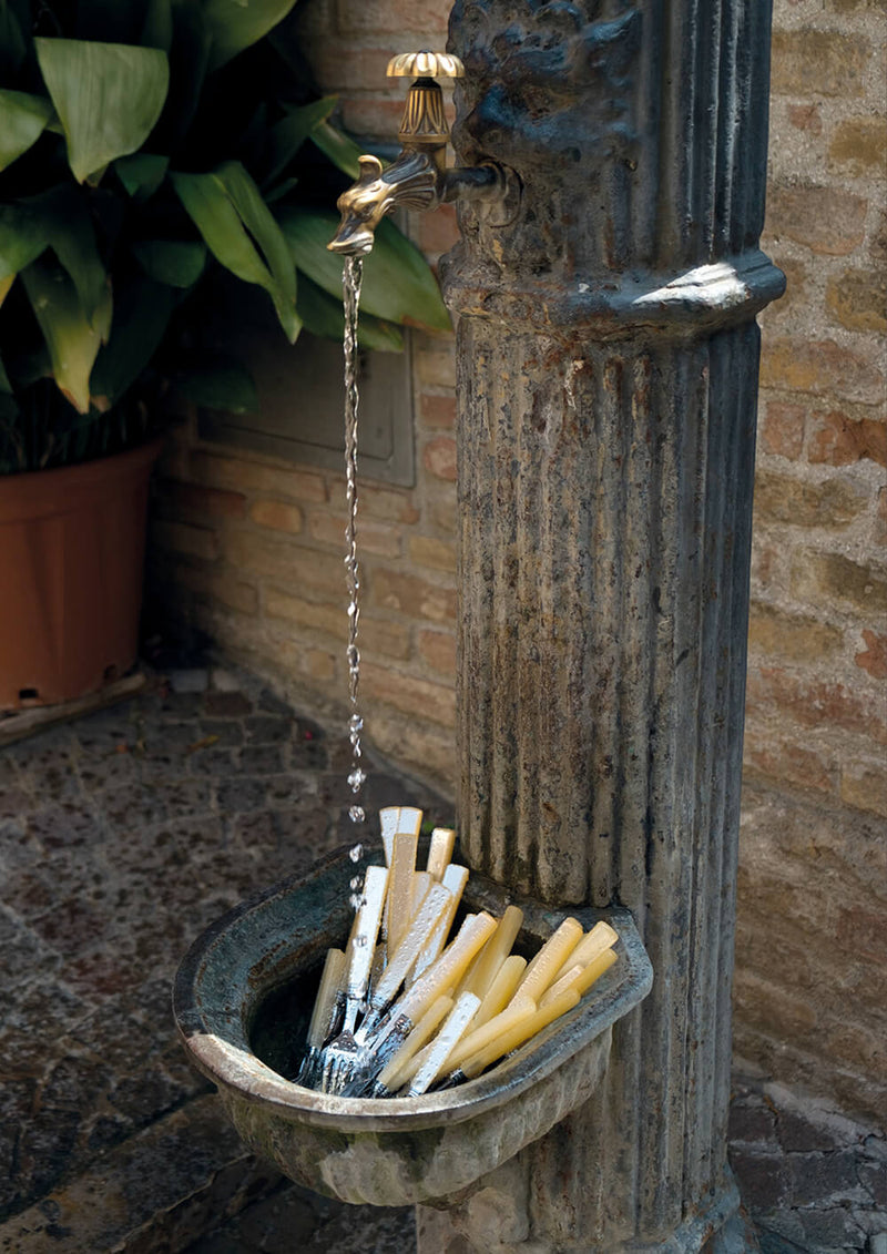 Servizio Set di Posate 24 Pezzi in Acciaio Inox Rivadossi Sandro Zara Blu