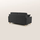 Divano Letto 2 Posti 160x94x97 cm in Tessuto Antracite