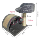 Tiragraffi per Gatti in Poliestere H45cm Minù