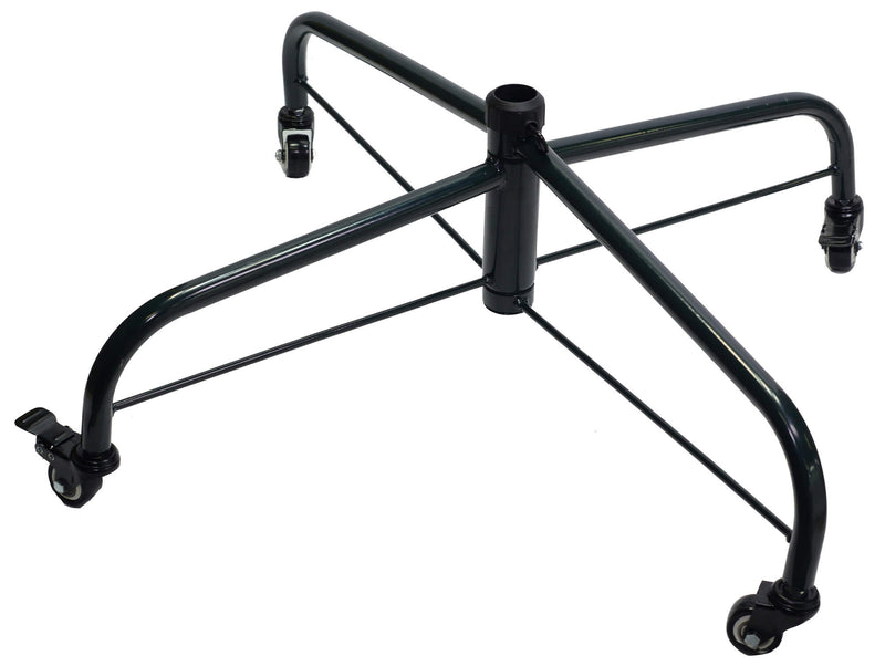 Base per Albero di Natale 66 cm in Metallo con Ruote Nero
