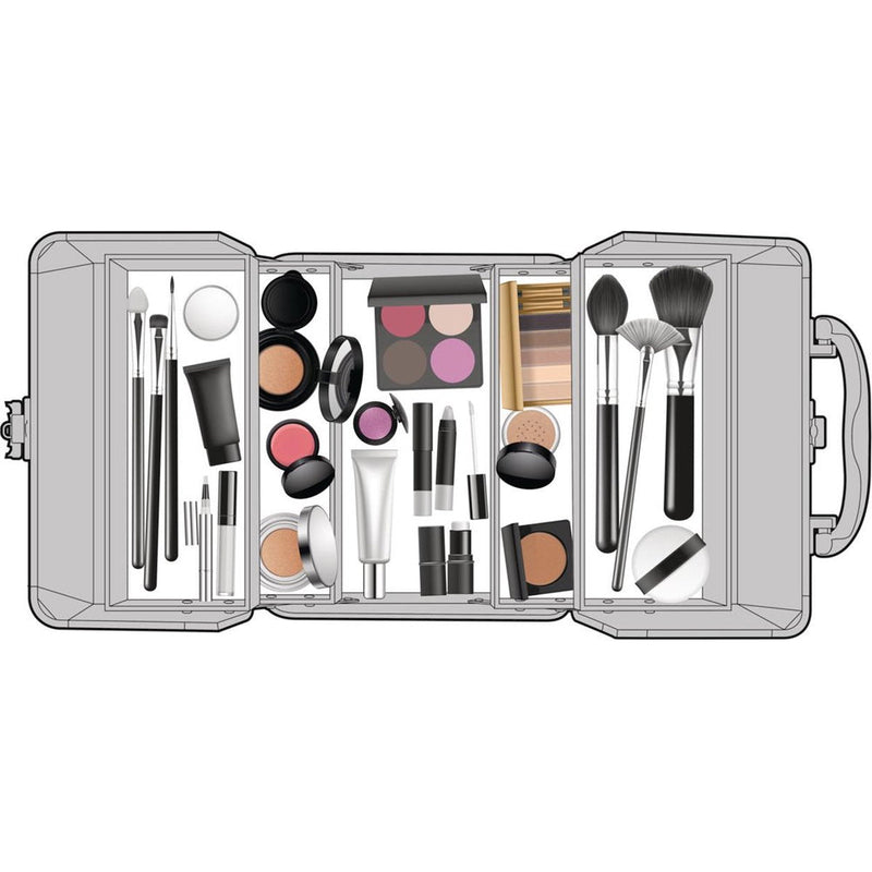 Valigetta per Estetista 18x15x15 cm Case Portatrucchi Make UP in Alluminio