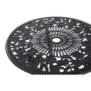 Set Tavolino e 2 Sedie Pieghevoli da Giardino in Alluminio   Bronzo