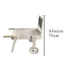 Carretto con Lavagna H 75 cm