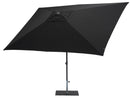 Ombrellone da Giardino 3x2 m Palo Ø38 mm in Alluminio Tessuto Olefin Trend Nero