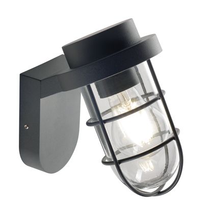 Applique d'extérieur basse E27 en aluminium sovil noir online