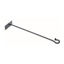 Raschietto per Camino Forgiato a mano in Ferro Verniciato Grigio Martellato  