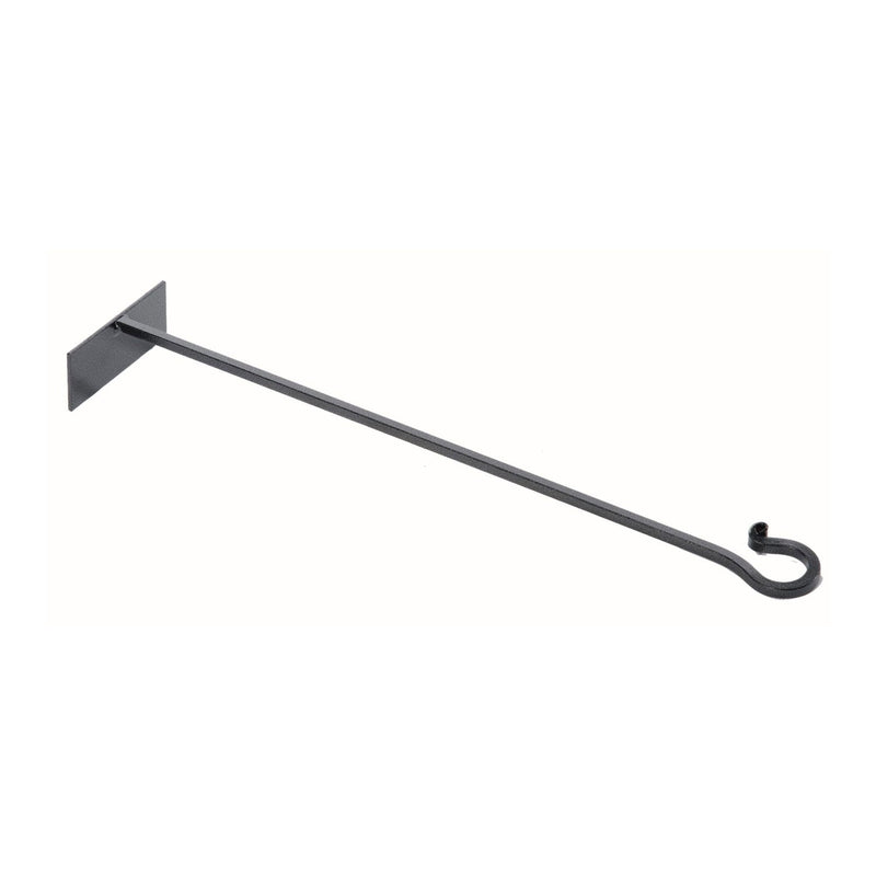 Raschietto per Camino Forgiato a mano in Ferro Verniciato Grigio Martellato  