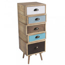 Cassettiera Colorado 40x36,5x99 h cm in Legno Multicolor