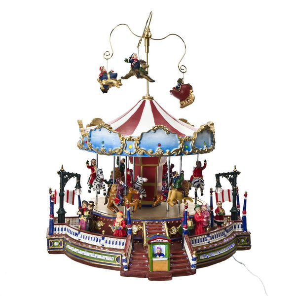 Carrousel avec Mouvement et Musique 32 cm en Résine acquista