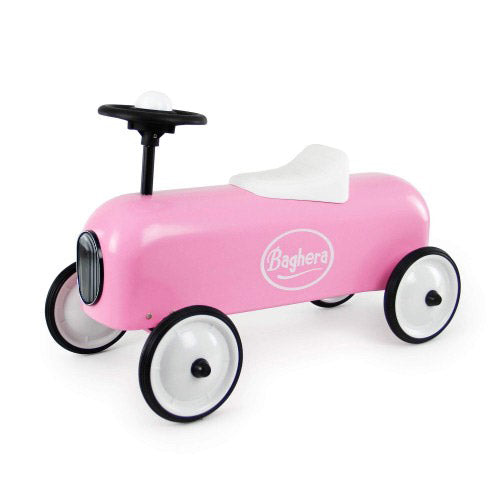 Voiture Porteuse de Course Vintage pour Enfants Baghera Racer Rose online