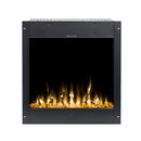 Camino Elettrico da Incasso 60x127x16,5 cm Effetto Fiamma 1500W Gangs 49 Nero