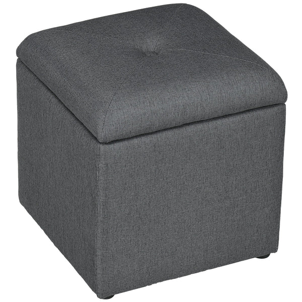 online Pouf Contenitore 39x39x39 cm in Tessuto Teddy Grigio
