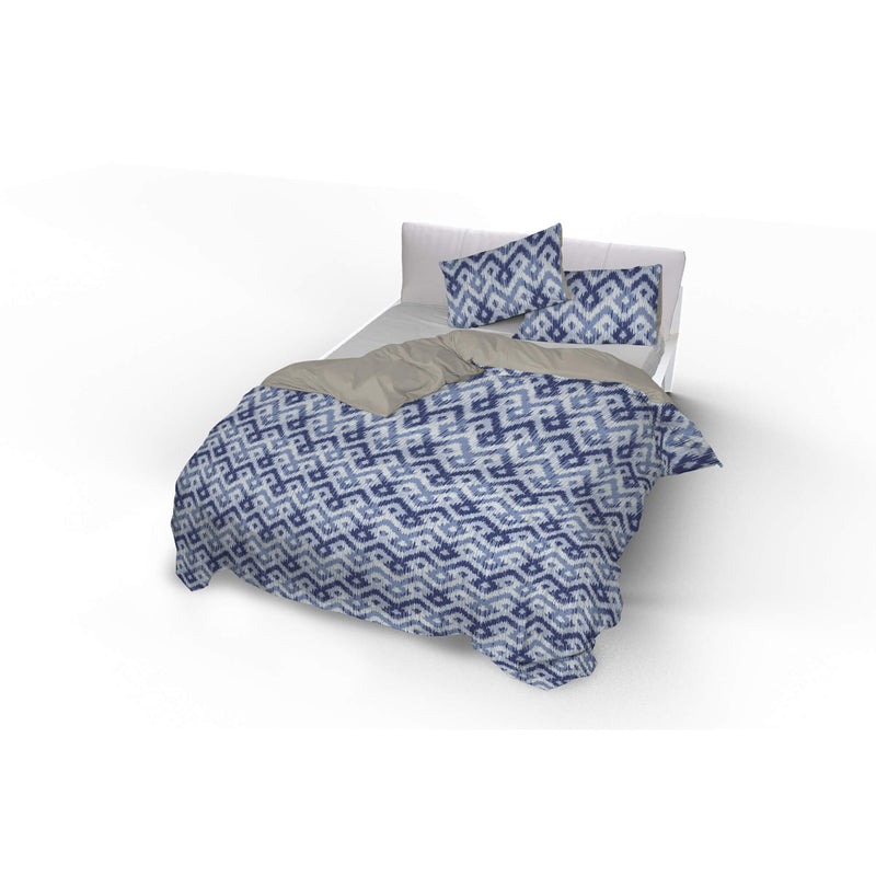 Copripiumino con Stampa sul Sacco e Federe Doubleface Rombi