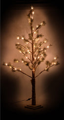 Albero di Natale Luminoso 162 LED in Carta H180cm Marrone
