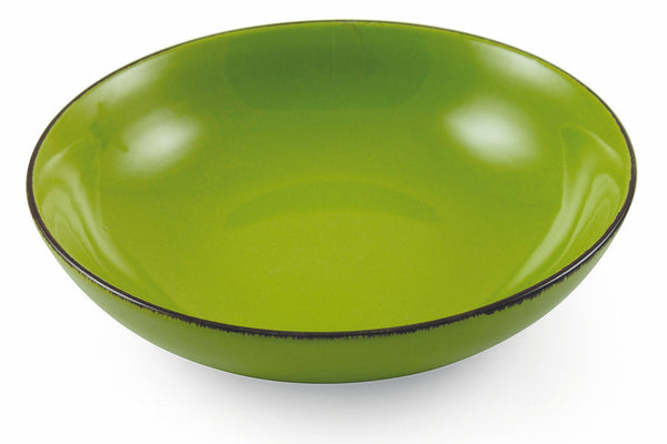 Set de 6 Assiettes Creuses Ø20x5 cm en Gres VdE Tivoli 1996 Baita Glazed Green prezzo