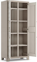 Armadio 8 Ripiani 80x44x182 cm Keter Gulliver Multispace XL Sabbia e Beige