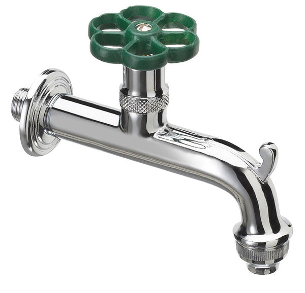 Robinet pour Fontaine de Jardin en Laiton Chromé avec Anneau Coloré Belfer RUB/018 Vert sconto