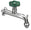 Robinet pour Fontaine de Jardin en Laiton Chromé avec Anneau Coloré Belfer RUB/018 Vert