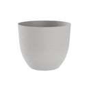 Vaso Rotondo Indoor e Outdoor Tera con Riserva D'acqua Over Cloud Ø58 cm in Plastica Grigio Chiaro 