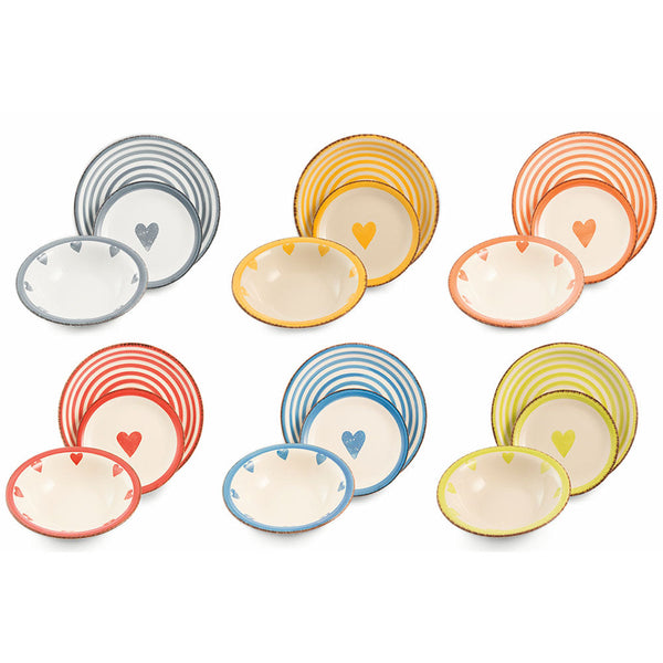 VdE Tivoli 1996 Service de table 18 pièces en grès Valentine prezzo