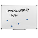 Lavagna per Ufficio Magnetica 90x60 cm in Alluminio Silver