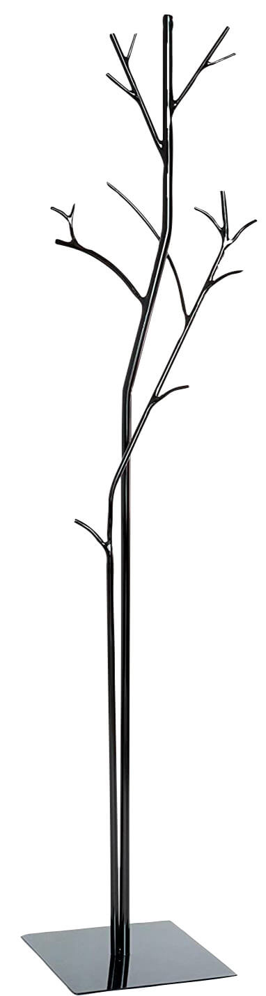 Appendiabiti da Terra 33x33x178 cm in Ferro Battuto Vasconi Platano Nero