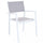 Fauteuil empilable Havana 55x57x85 h cm en textilène blanc