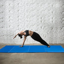 Tappetino Fitness e Yoga Pieghevole Blu 305x122x5 cm 