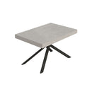 Tavolo Allungabile 140/244x90 cm Niket Cashmere Gambe Antracite      