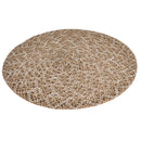 Set 4 Tovagliette Ø38x0,3 cm  in Lino e Poliestere VdE Tivoli 1996 Shades of chocolate