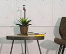 Vasetto Industry Singolo 19x15x48 cm in Ferro Marrone