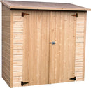 Casetta Box da Giardino per Attrezzi 1,82x0,91m con Pavimento in Legno Abete 12mm Albecour