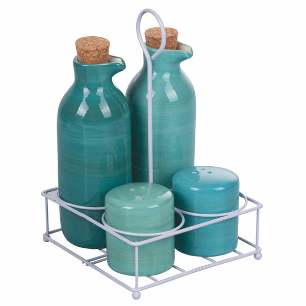 Ménage 5 Pièces en Céramique avec Support Métallique VdE Tivoli 1996 Baita Ocean sconto