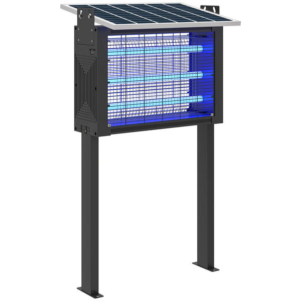 online Lampada Antizanzare per Esterno a Energia Solare con 60 LED e Rete di Protezione Nero