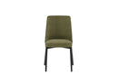 Set 4 Sedie Ambra 48x58,5x89 cm in Tessuto Easy-Clean Verde       