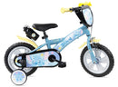 Bicicletta per Bambini 12" Disney Stitch Freno Caliper e Stabilizzatori in Acciaio Hi-Ten Azzurro