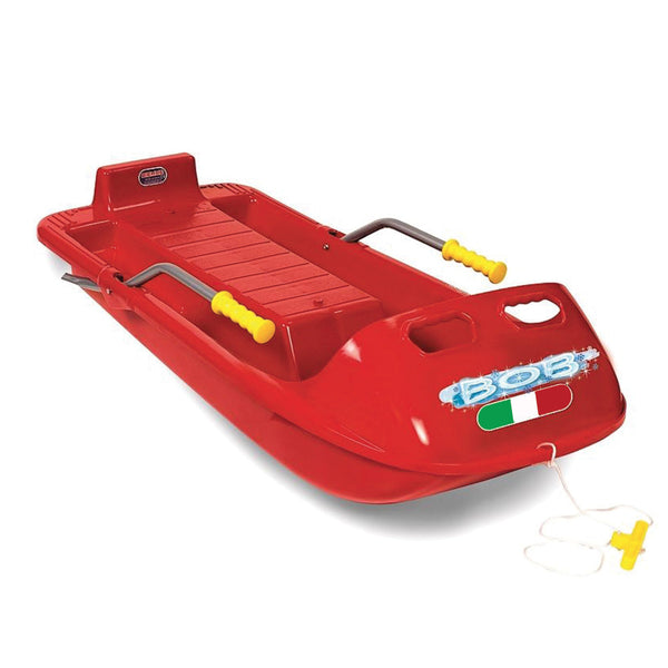 Bob Sledge Two Luge à neige 2 places avec freins pour enfants Rouge acquista