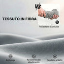 Set 4 Pezzi Salotto da Giardino con Divano 2 Posti 2 Poltrone e Tavolino in Acciaio Grigio Chiaro      