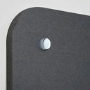 Pannello Fonoassorbente da Parete con Fori 150x50 cm Kit di 4 distanziali Coprivite Cromo Finitura Antracite    