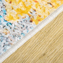 Tappeto Moderno per Interni 200x140 cm in Poliestere Effetto Vellutato Multicolore