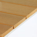 Tavolo da Giardino 180x100xH74 cm in alluminio e polywood Enna Bianco