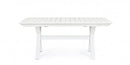 Tavolo Allungabile Kenyon 180-240x100 cm Bianco in Alluminio