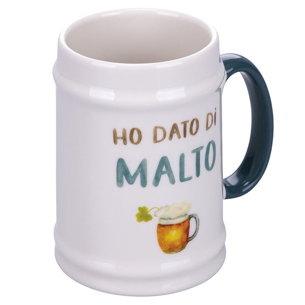 Chope à Bière Ø8x13 cm en New Bone China VdE Tivoli 1996 Le Travisate Blanc sconto