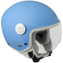 Casco Jet per Bambini Visiera Sagomata CGM Havana 205A Azzurro Opaco