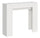 Console Extensible 90x25/181 cm Panneaux Mélamine Slick Frêne Blanc