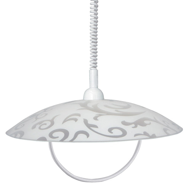 online Rail coulissant D50 1xE27 Plaque en verre transparent Blanc E-Energy Melissa