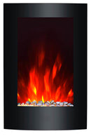 Camino Elettrico da Parete Effetto Fiamma 2000W Vannini Eros Nero