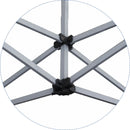 Gazebo da Giardino Pieghevole 3x3m in Alluminio e Tessuto Bianco